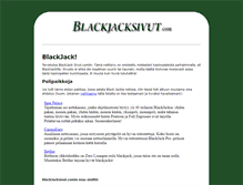 Tablet Screenshot of blackjacksivut.com
